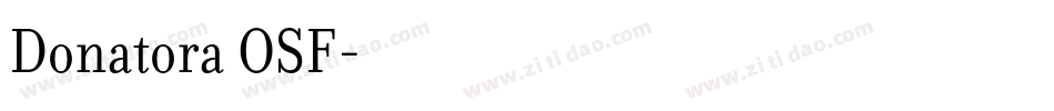 Donatora OSF字体转换